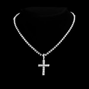 Rhinestone Cross Pendant Necklace